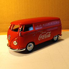 Coca-Cola Diecast VW Van Truck Model Red White Silver 1962 Reproduction picture