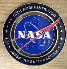 NASA Administrator Jared Issacman Challenge Coin( 3.5x3.5) Weighty picture