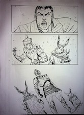 Kewber Baal Mis-Adventures of Adam  West Hand Inked Original Comic Interior Page picture
