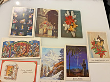 Lotto Cartoline Auguri Natale Vintage Antiche Assisi Filatelia picture