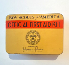 Johnson & Johnson Boy Scouts of America Official First Aid Kit Tin picture