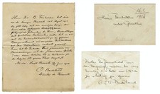 SIGNED Letter Swedish-Russian Astronomer Johan Oskar Backlund, 1914 picture