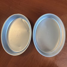 Wilton Cake Pan 9.5” Oval Egg-shaped Vintage 1971 # 502-909 - Set Of 2 - New picture