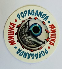 vtg graffiti sticker Mishka x Ron English Keep Watch popaganda rare eye skull picture