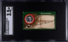 1910 Taddy & Co Autographs #15 President Theodore Roosevelt (SGC 3.5 VG+) picture