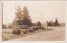 Alumni Field Millington Michigan MI 1950 Baseball Backstop RPPC Photo Postcard picture