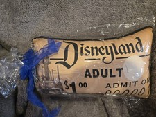 Disney 2015 DISNEYLAND 60TH DIAMOND EVENT GIFT TICKET PILLOW  picture