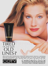 COTY magazine AD #06 RARE 1996 ELIZABETH SEXY BLONDE / ICI 2PG picture