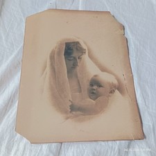 Vintage Madonna Child Julia Skolas Colorado Photographer Taber Prang Art 1905 picture