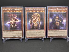 Obelisk, Slifer, Ra - 3 Waifu Yu-Gi-Oh HOLO Foil Rare Doujin Card picture