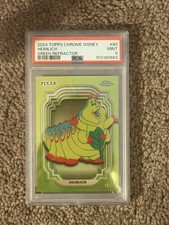 Topps 2024 Chrome Disney Heimlich #80 Green Refractor /99 PSA 9 picture