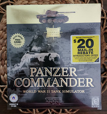 Panzer Commander (1998) Big Box PC New Factory Sealed US Retail Tank Game picture