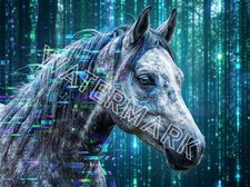 Premium Computerized Horse #2 Artwork Digital Image Picture Photo Wallpaper picture