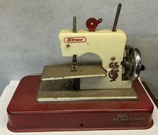 Vintage Antique STRACO Jet Sew-O-Magic Toy Sewing Machine Mfg England (UNTESTED) picture