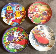 Set of 4 Vintage 1995-2005 McDonald's Happy Holidays Collector Plates picture
