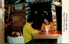 Free Enterprise Radon Mine Boulder Montana Postcard 85 Foot Level Interior picture