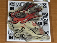 Okami Amaterasu Waterproof UV Cut Sticker 72x62mm B-SIDE LABEL Capcom Rare picture