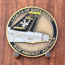RAAF 1 SQN F/A-18F Super Hornet 100 Years Challenge Coin W#23 picture