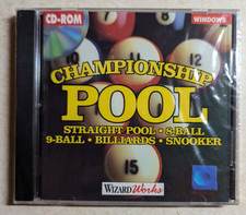 Championship Pool PC Microsoft Windows 3.1 1993 Brand New Sealed Billiards Fast picture
