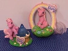 Vtg Carlton Cards My Little Pony Pinkie Pie Heirloom Ornament Lot 2004 2007 picture
