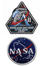 Space Artemis 2 Mission to the Moon Iron on Embroidere 3.5