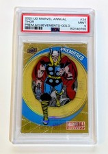 2021-22 Upper Deck Marvel Annual Premieres Gold Achievement Thor #24 25/25 Omega picture