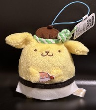 Furyu Sanrio Pompompurin Sushi Chef Hanging Mascot Plush 9.5 cm picture