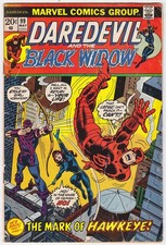 Daredevil #99, 1973, Black Widow The Avengers John Romita, Syd Shores FVF 7.0 picture