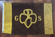 Vintage Cotton Girl Scout Flag Annin Defiance 22x35 Inch picture