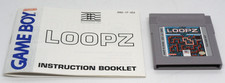 LOOPZ (Nintendo Game Boy, 1991) Authentic Tested Cartridge Manual DMG-LP-USA ngb picture