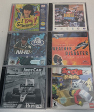 PC Game Lot 6 Games - Indy Car, NHL, Baseball, Soccer Mania, Discovery, Science picture