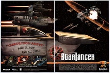 Vintage Print Ad 2000 Starlancer PC Game Sci Fi Original Promo Poster Art picture