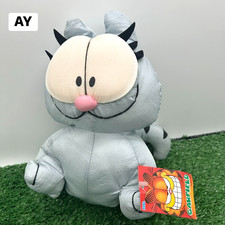 Vintage SEGA 1997 Garfield Nermal Plush Taffeta TAG Stuffed Animal ToyDoll Japan picture