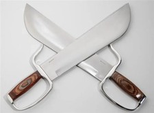 Custom Handmade Stainless Steel Practice Swords Pair Set best gift for him & her picture