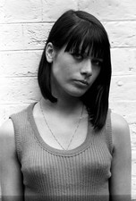Portrait of a British young woman an asymmetric haircut launched b- Old Photo picture