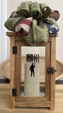 US Army “The Forge” Lantern w/Decals & US Flag/Army Bow Basic Training picture
