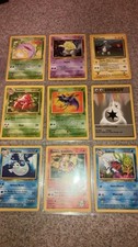 Original 1999 Vintage Pokemon card lot of 9 all cards LP-NM picture
