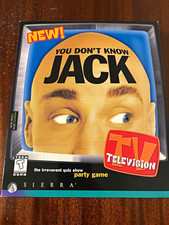 You Don't Know Jack Television Game Big Box PC Factory Sealed UPC Cut Sierra picture
