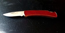 Buckskin knife model 529E2, red shark inlay picture