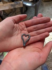 Hand Forged Heart Keychain picture