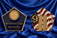 CIA 9/11 Memorial Challenge Coin Pentagon Twin Towers 93 Never Forget picture