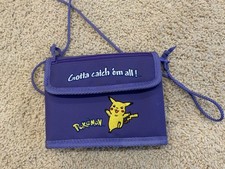 1990’s Pokemon Pikachu Gotta Catch ‘Em All Video Game Boy Travel Carrying Case  picture