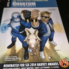 Valiant Quantum and Woody (2014) James Asmus, Tom Fowler Cover, Modern Age TPB picture