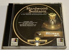 Windows PC Hardwood Solitaire Video Game 1995 Silver Creek Entertainment picture