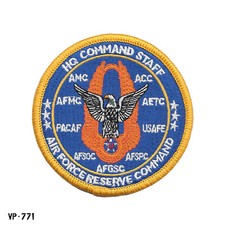 Reserve Command HQ Command Staff ~ USAF US Air Force ~ Hook Back Patch ~ NEW picture