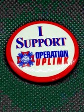 Vintage VFW I Support Operation Uplink Pin ~ Ships FREE picture
