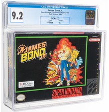LOW POP James Bond Jr. CGC 9.2 A+ Graded Super Nintendo SNES 007 Like VGA WATA picture