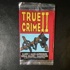 Eclipse Enterprises True Crime II Non-Sport Trading Card Pack 12 Cards 1992 picture