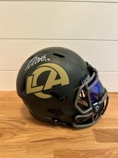 Davante Adams Signed LA Rams Salute to Service Full Size Replica Helmet – picture