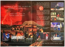 Foldout Poster 1999 Gabriel Knight 3 PC Game Original Sierra Studios Promo Art picture